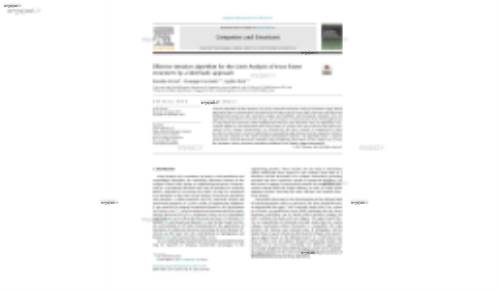 Effective iterative algorithm for the Limit Analysis of truss-frame structures by a kinematic approach